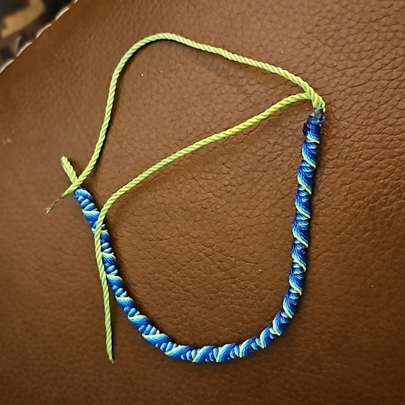 Seven Assorted Hippy Chakra Macrame Cord Bracelets - Picture 8 of 8